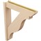 Ekena Millwork 6-in W x 30-in D x 36-in H Funston Slat Rough Cedar Woodgrain TimberThane Outlooker, Primed Tan OUTUR060X30X36FST24RCPR - alternate 4